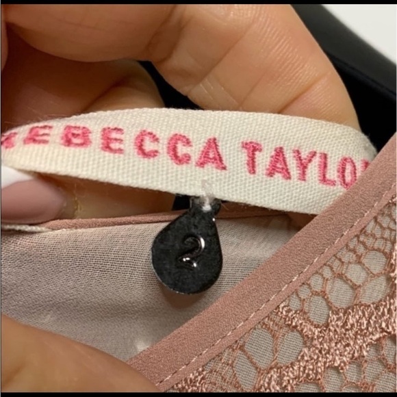 Rebecca Taylor 100% Silk Dress Size 2 - Picture 5 of 9